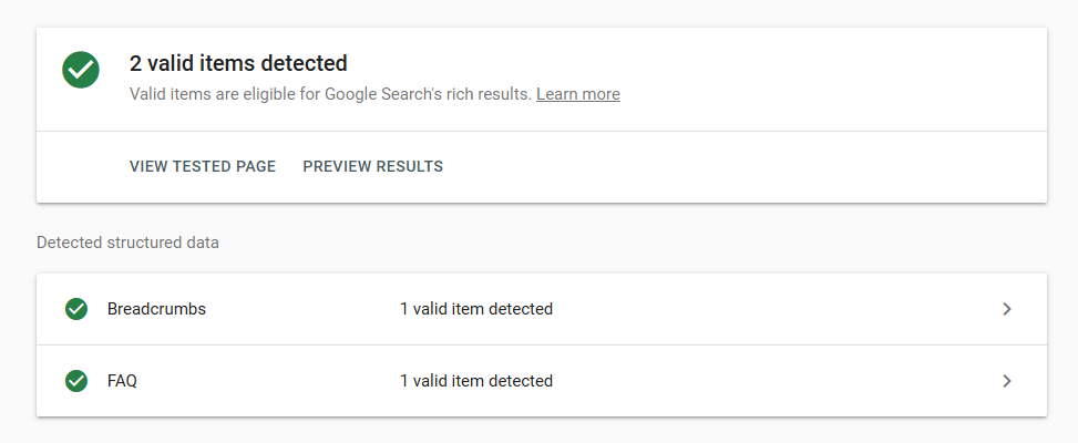 Schema Markup Example