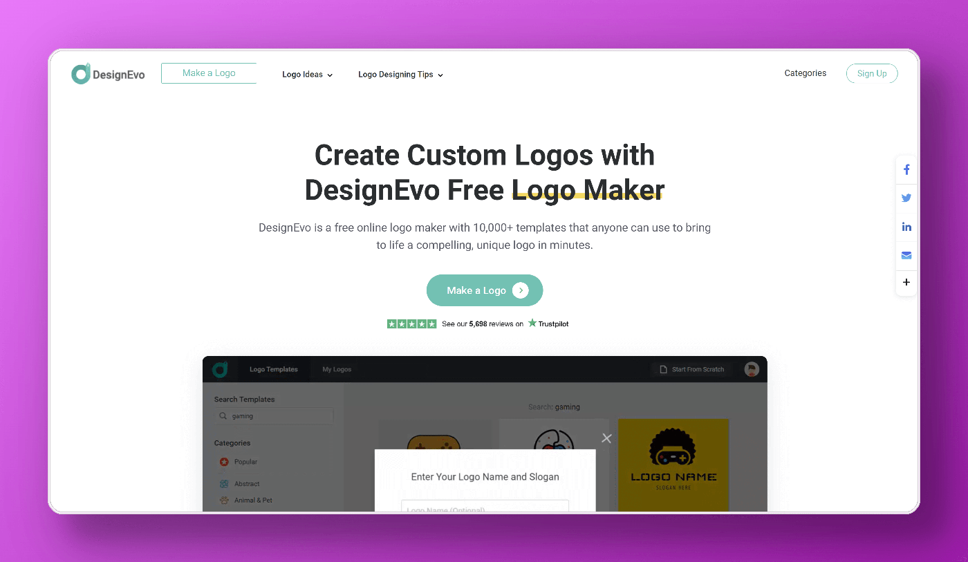 DesignEvo Logo Maker